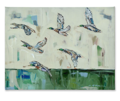 "Mallards Calling" on canvas by Chelsea McShane Art - product image 2 for Resin Society