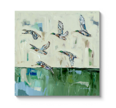 "Mallards Calling" on canvas by Chelsea McShane Art - product image 3 for Resin Society