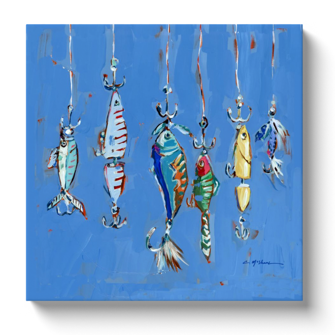 "Hooked On You" on canvas by Chelsea McShane Art - main product image for Resin Society