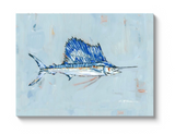 Sailfish on canvas by Chelsea McShane Art - main product image for Resin Society