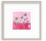 Butterfly Wishes Hot Pink Fine Art Print