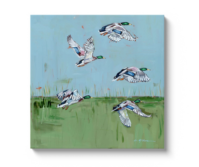 "Marsh Migration" on canvas by Chelsea McShane Art - main product image for Resin Society