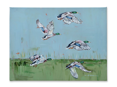 "Marsh Migration" on canvas by Chelsea McShane Art - product image 2 for Resin Society