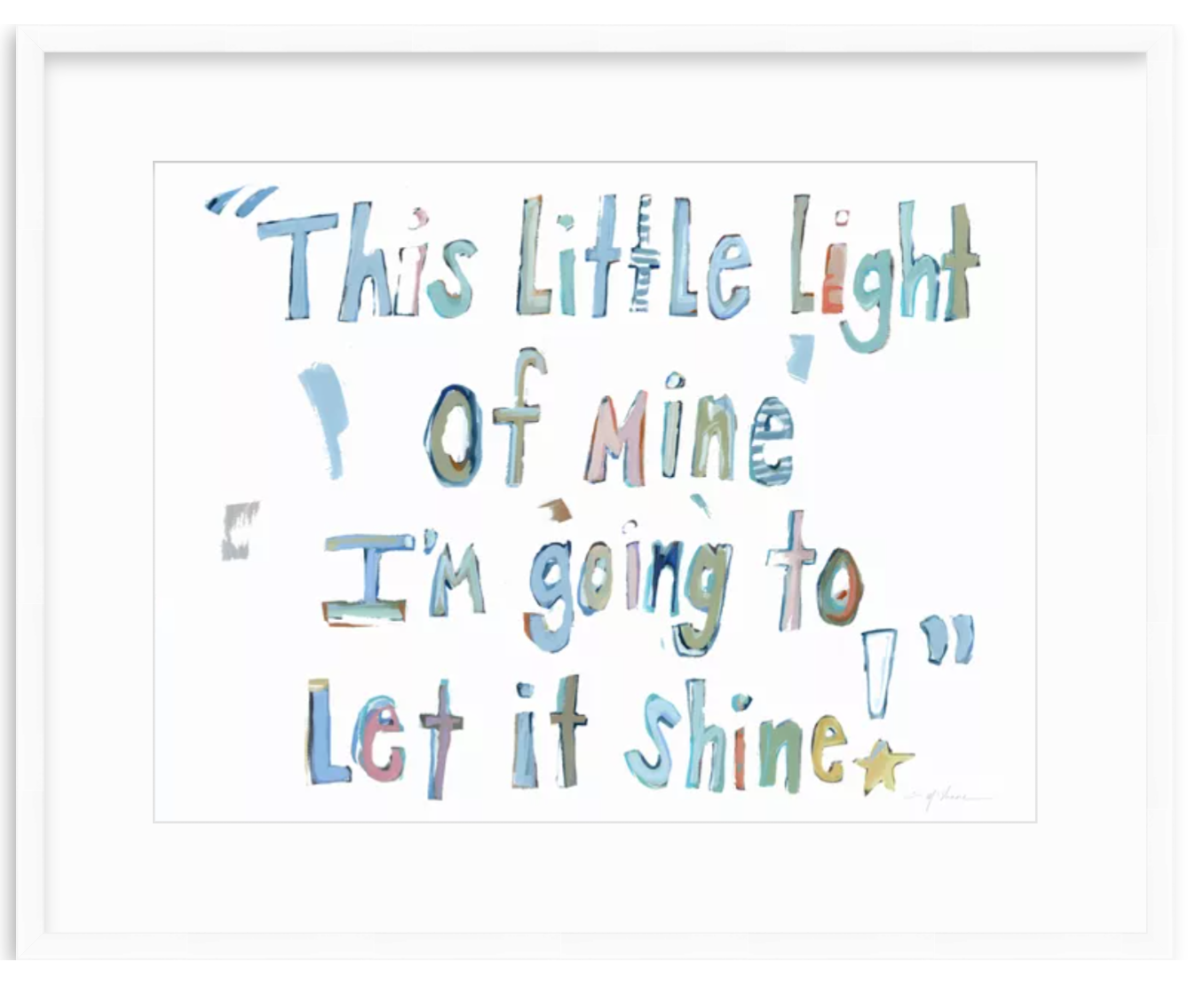 Light Of Mine Fine Art Print by Chelsea McShane Art