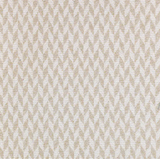 Close-up of tan brown woven fabric with a repeating chevron pattern in natural and tan shades