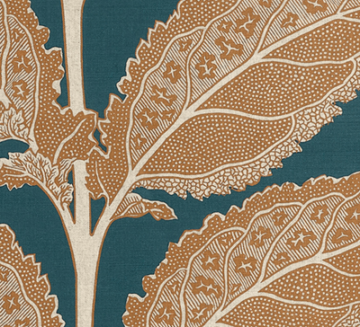 Lacinato Pillow Cover in Ochre + Mineral, Thibaut Pillows