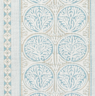 Fair Isle Pillow Cover in Aqua, Thibaut Pillows