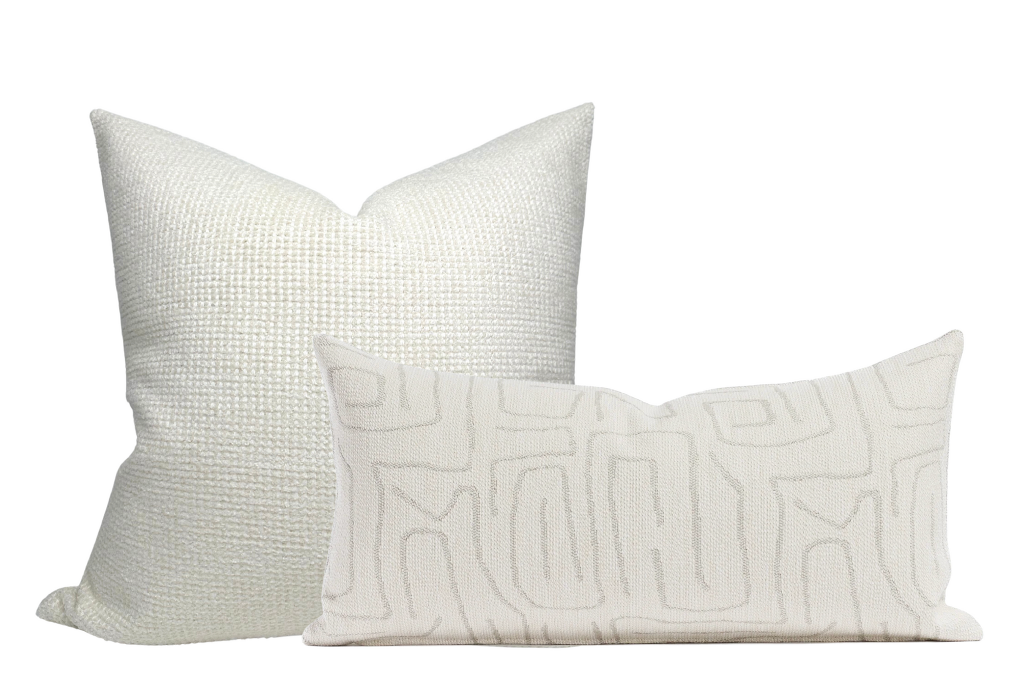 Abstract Pillow Cover in Natural