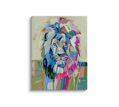 "The Noble Lion" on canvas by Chelsea McShane Art - main product image for Resin Society