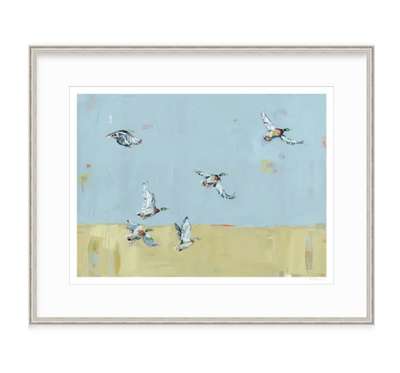 Here We Go Again Ducks Fine Art Print