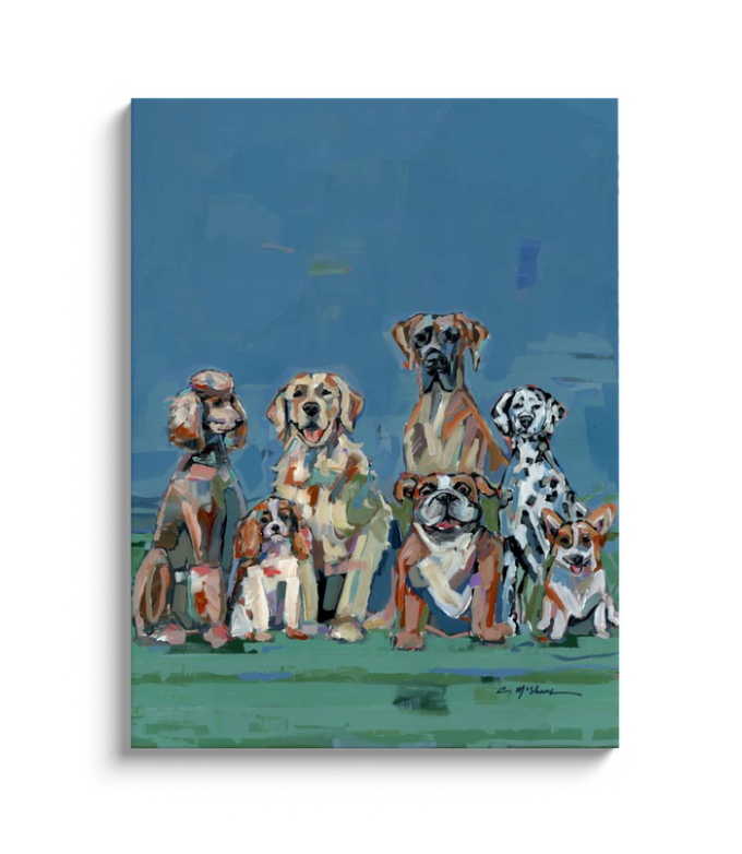"Unleashed" on canvas by Chelsea McShane Art - main product image for Resin Society