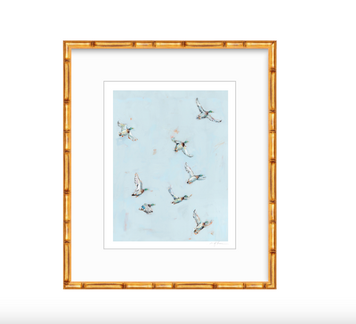 Free Flying Ducks Fine Art Print
