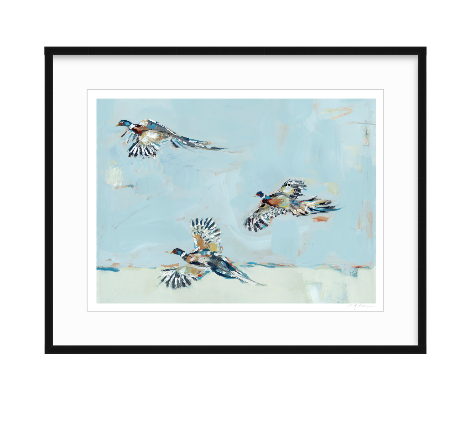 Pheasantly Surpised Pheasant Fine Art Print