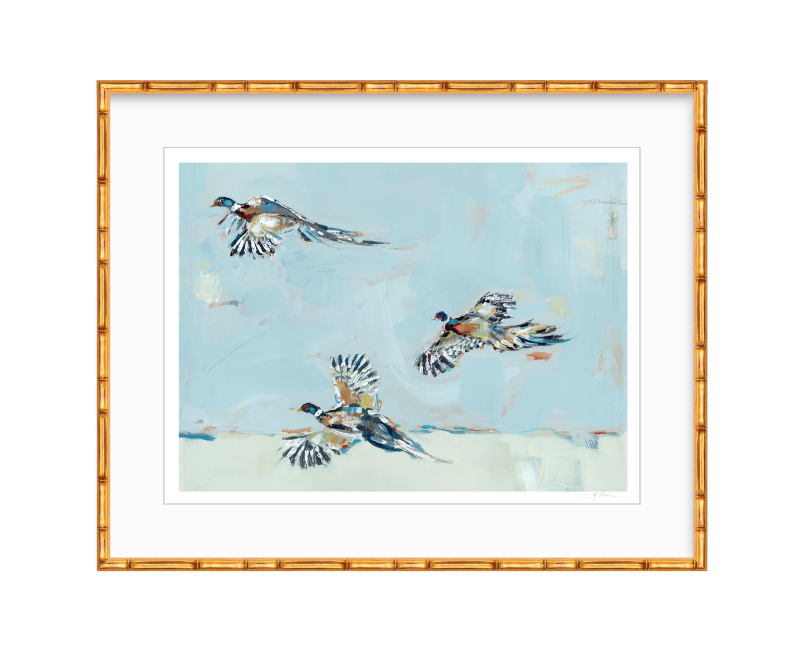 Pheasantly Surpised Pheasant Fine Art Print