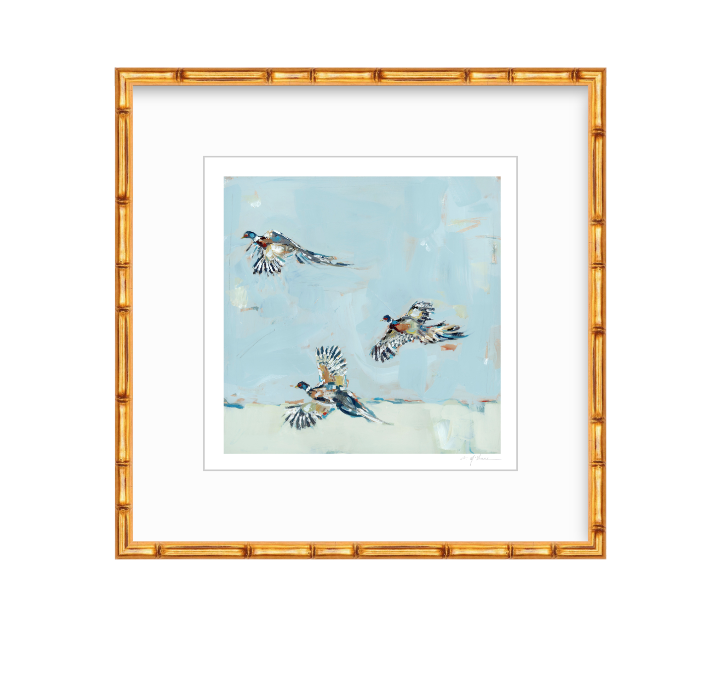 Pheasantly Surpised Pheasant Fine Art Print