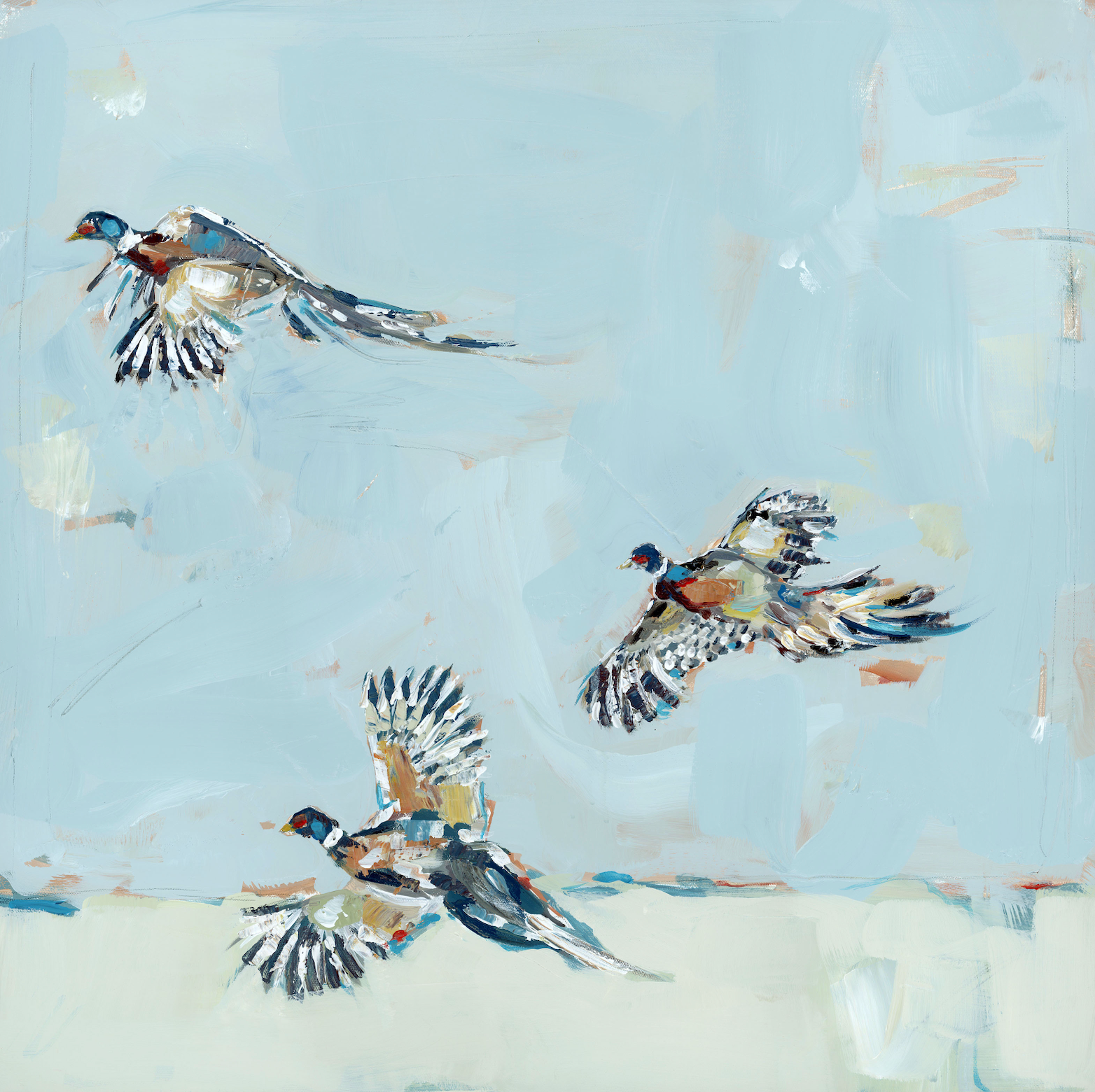 "Pheasantly Surprised" on canvas by Chelsea McShane Art - product image 2 for Resin Society
