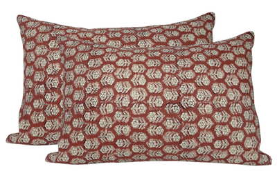 Floral Pillow Cover in Saffron
