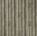 Textured fabric with vertical charcoal and muted grey stripes creating a soft, blended pattern in a woven pillow cover design.