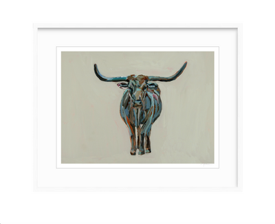 True Grit Longhorn Fine Art Print