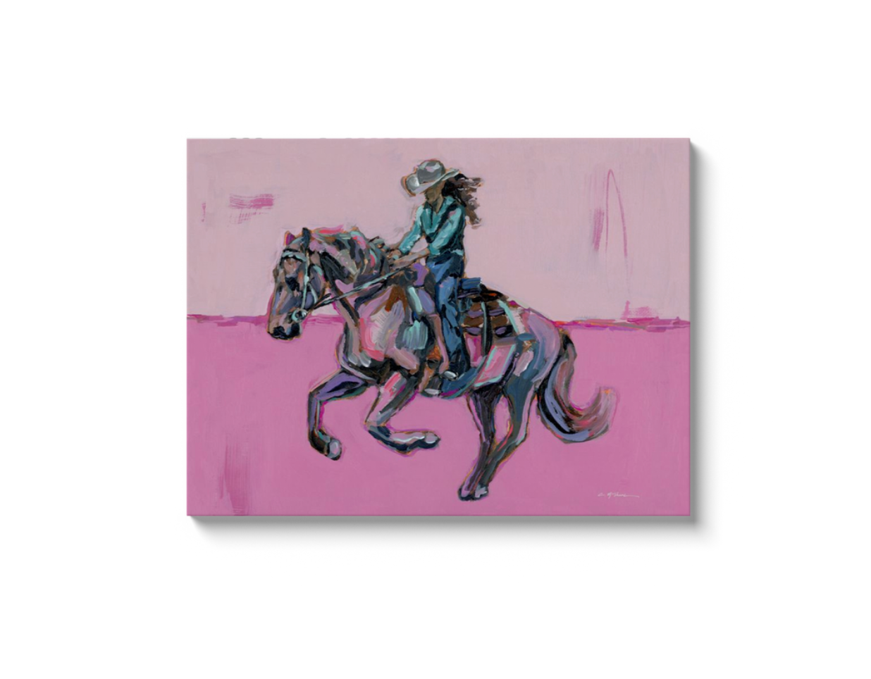 "Cowgirl Soul" on canvas by Chelsea McShane Art - main product image for Resin Society
