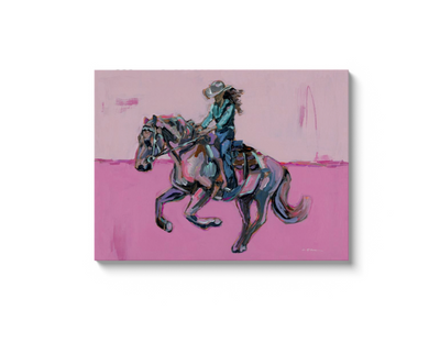 "Cowgirl Soul" on canvas by Chelsea McShane Art - main product image for Resin Society