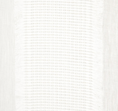 Tulum Casement Embroidered Pillow Cover in Ivory, Schumacher Textiles