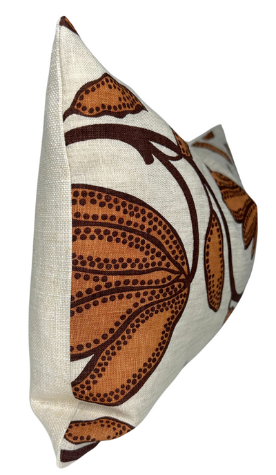 Desert Floral Pillow Cover in Ochre, Thibaut Pillows
