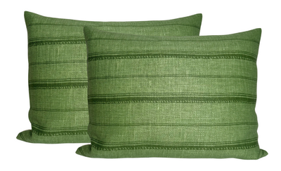 Malabar Pillow Cover in Green, Peter Dunham Textiles