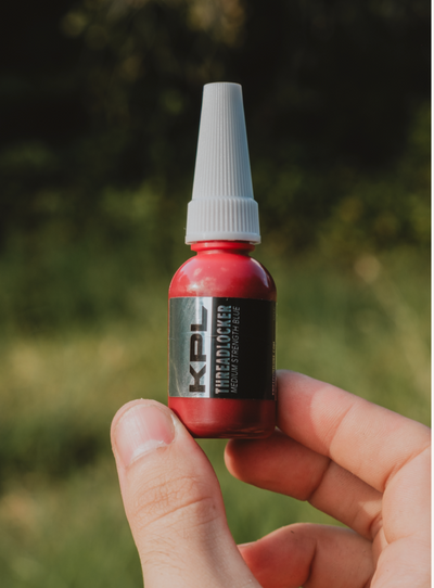 KPL *OIL TOLERANT* - Blue Medium Strength Pocketknife Threadlocker - Large Blue 10ml detail image - Resin Society