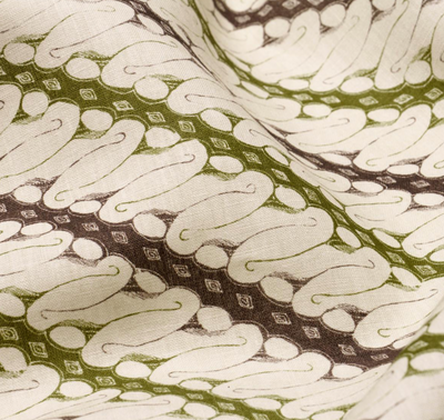 Ronnie Pillow Cover in Green, Schumacher Textiles