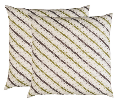 Ronnie Pillow Cover in Green, Schumacher Textiles