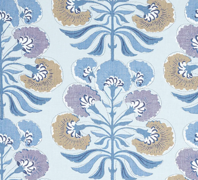 Tybee Tree Pillow Cover in Lavender and Blue, Thibaut Pillows