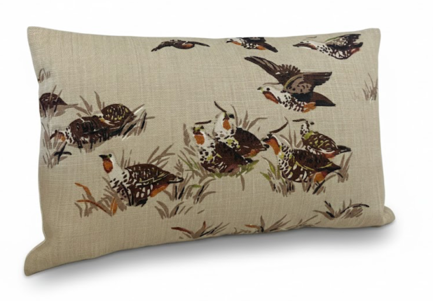 Pointers Covey Pillow Cover in Tan Brown, Schumacher Textiles