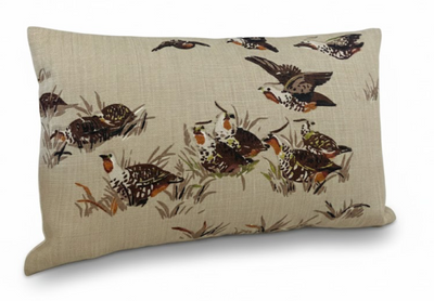 Pointers Covey Pillow Cover in Tan Brown, Schumacher Textiles