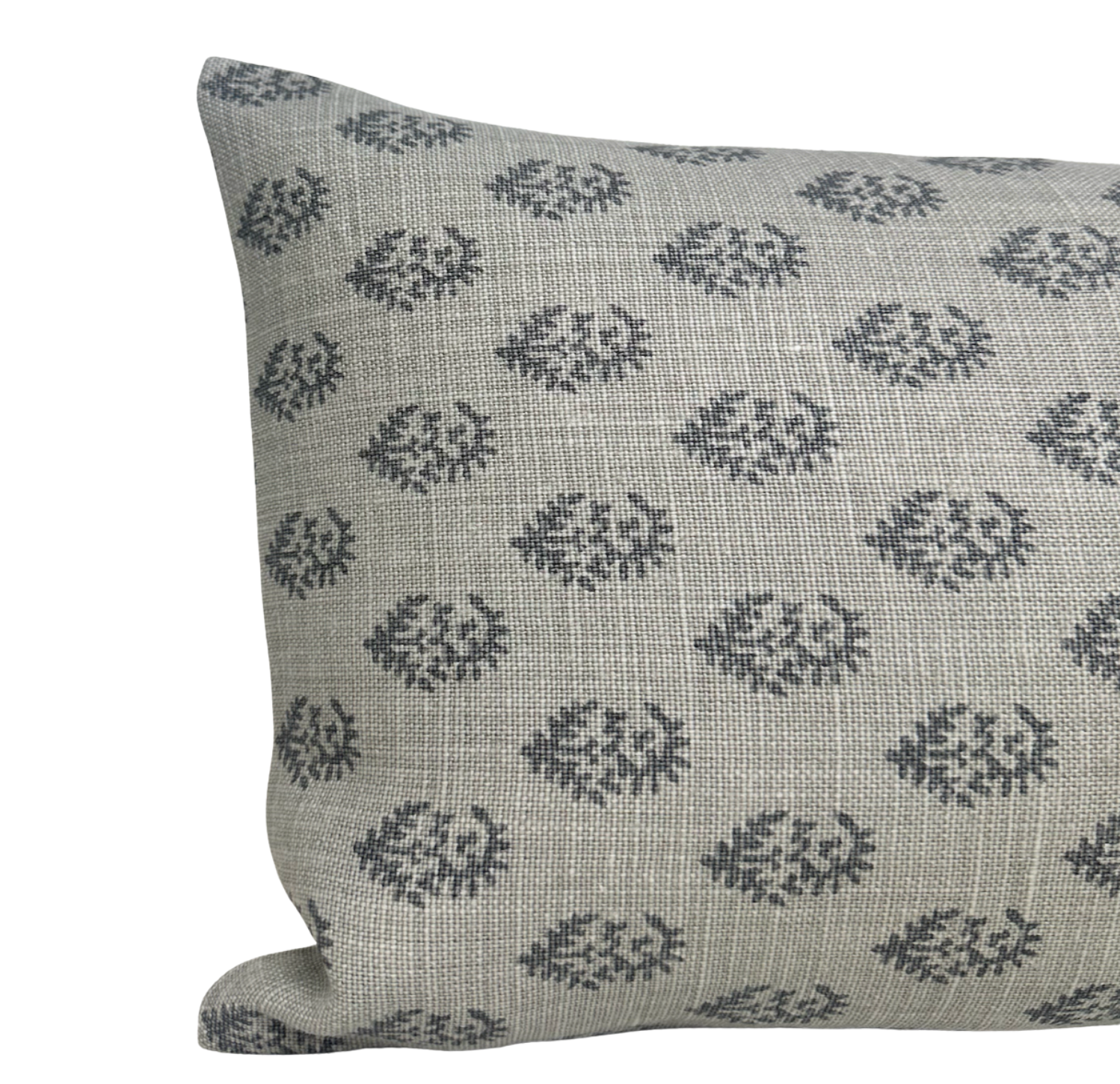 Rajmata Pillow Cover in Grey, Peter Dunham Textiles