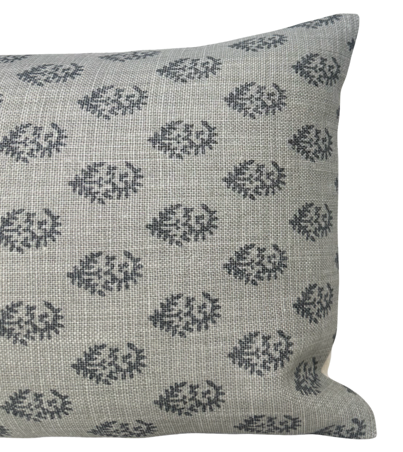Rajmata Pillow Cover in Grey, Peter Dunham Textiles