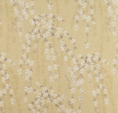 Weeping Blossom Pillow Cover in Gold, Thibaut Pillows