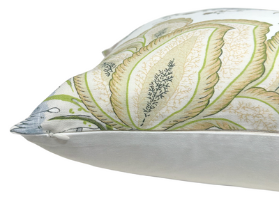Kalamkari Pillow Cover in Aqua, Thibaut Pillows