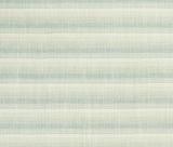 Fabric with soft horizontal stripes in muted shades of lichen green and cream, creating a subtle textured appearance.
