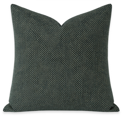 Green Janas Pillow Cover on a sofa