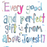 James 1:17 Bible Verse Fine Art Print