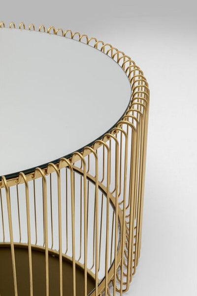 Coffee Table Wire Double Brass (2/Set)