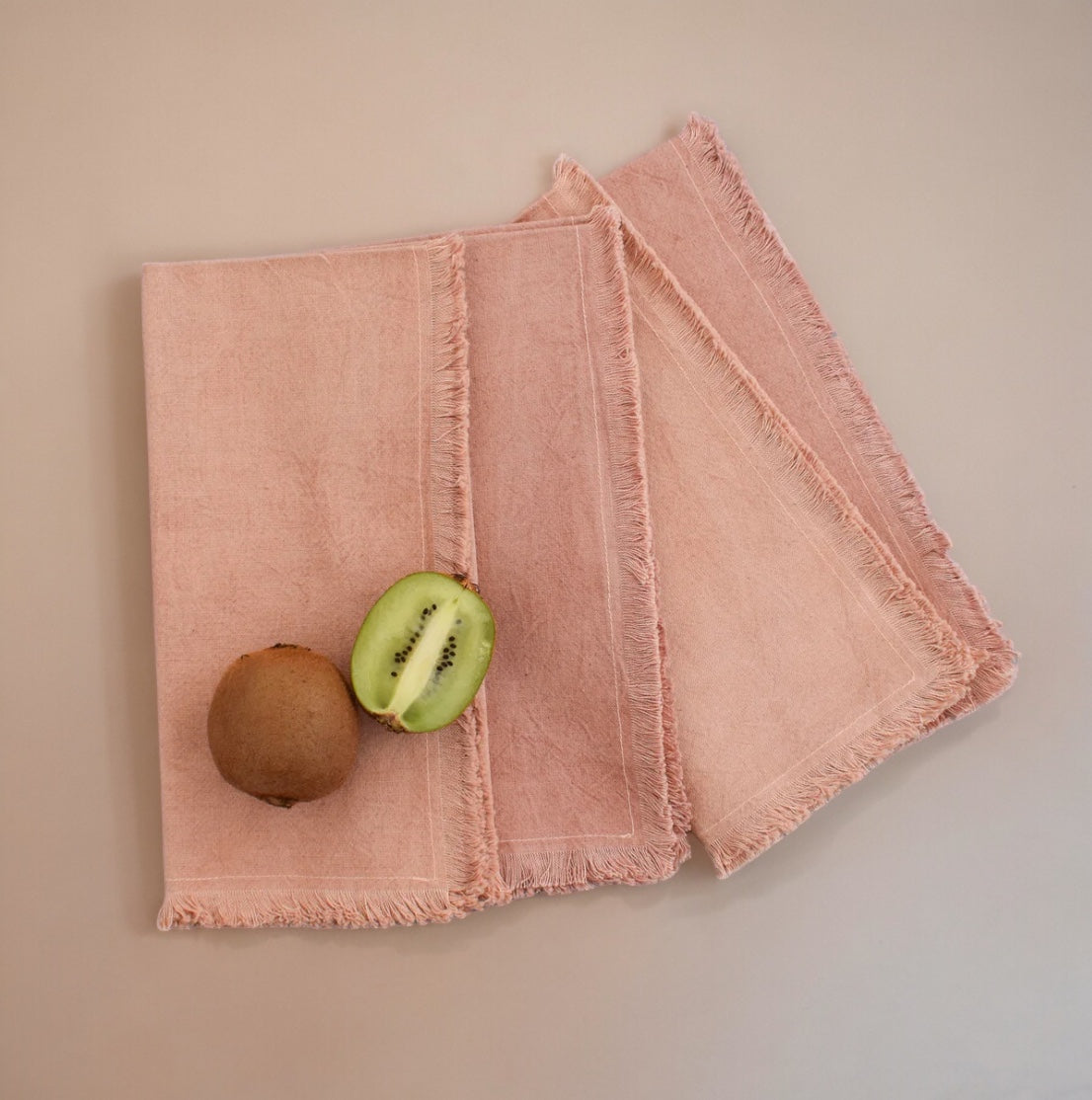 Rose Cotton Napkins (Set of 4) by CECILIADENADIE studio from MESO