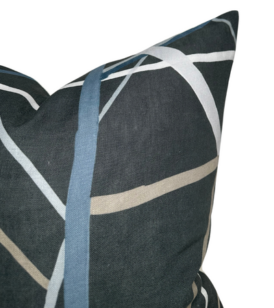 Simpatico Pillow Cover in Raven, Kelly Wearstler Textiles