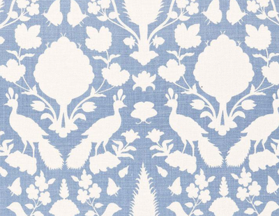 Chenonceau Pillow Cover in Sky, Schumacher Textiles