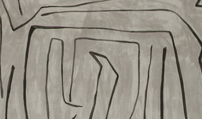 Graffito Pillow Cover in Graphite, Kelly Wearstler Textiles