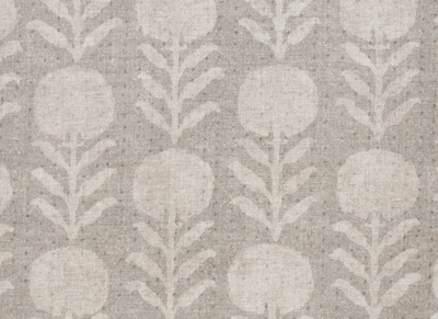 Zinnia Pillow Cover in Sand Grey, McLaurin + Piercy Textiles