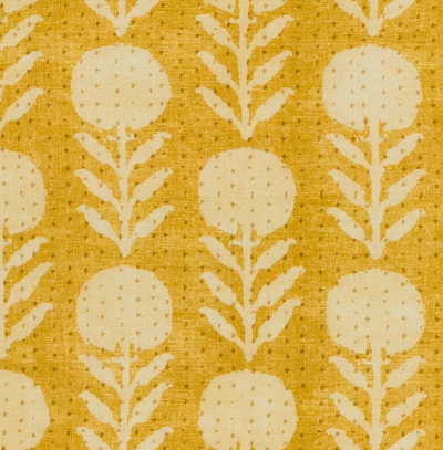 Zinnia Pillow Cover in Goldenrod, McLaurin + Piercy Textiles