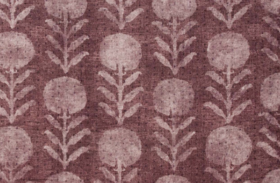 Zinnia Pillow Cover in Berry, McLaurin + Piercy Textiles