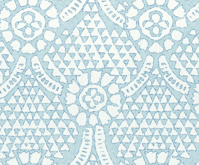 Chamomile Pillow Cover in Spa Blue, Thibaut Pillows